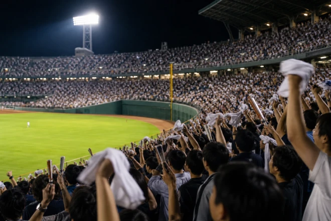 Outfield cheering
